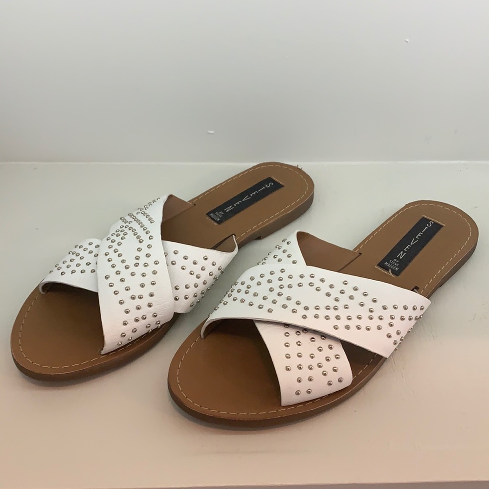 Steven by Steve Madden white sandals